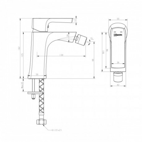 Смеситель для биде LEMARK LM 7208 BL URSUS (Чехия)