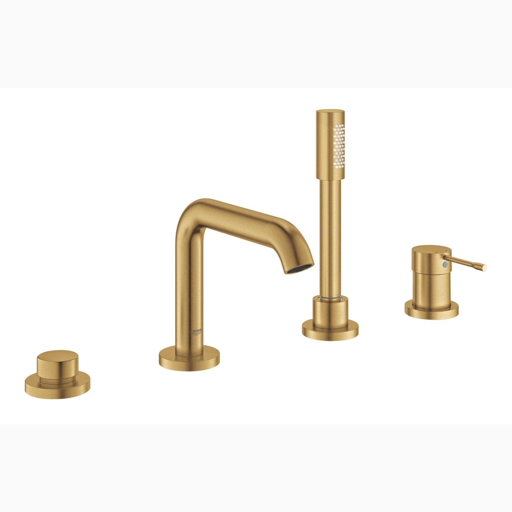 Смеситель для борт ванны GROHE Essence на 4 отверстия, холодный рассвет матовый 25251GN1