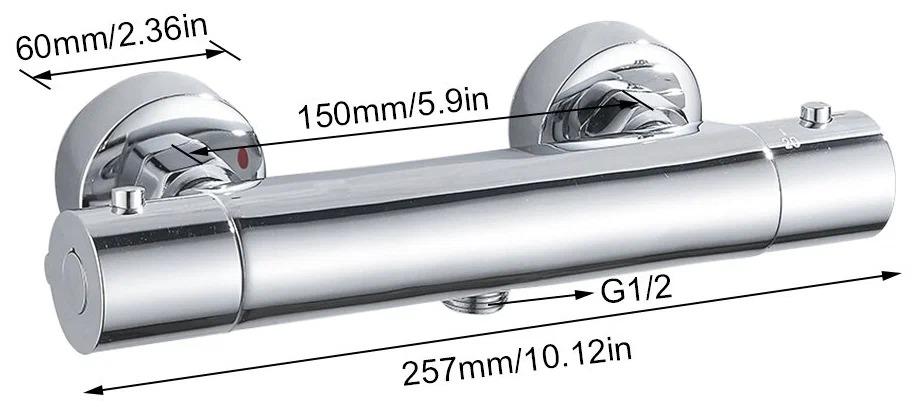 Смеситель для душа термостатический Haiba HB 20809 хром