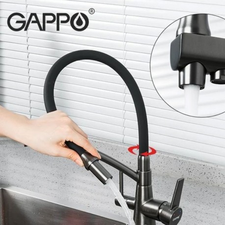 Смеситель для кухни Gappo G 4398-19 с подключением к фильтру с питьевой водой