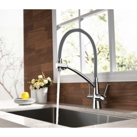 Смеситель для кухни с подключением к фильтру с питьевой водой LEMARK LM 3071 C-Gray COMFORT (Чехия)
