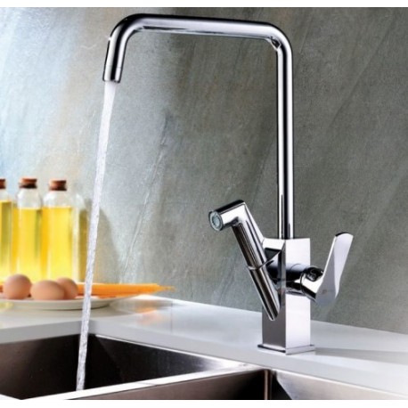 Смеситель для кухни с поворотным изливом и вытяжной лейкой LEMARK LM 6003 C SOUL (Чехия)