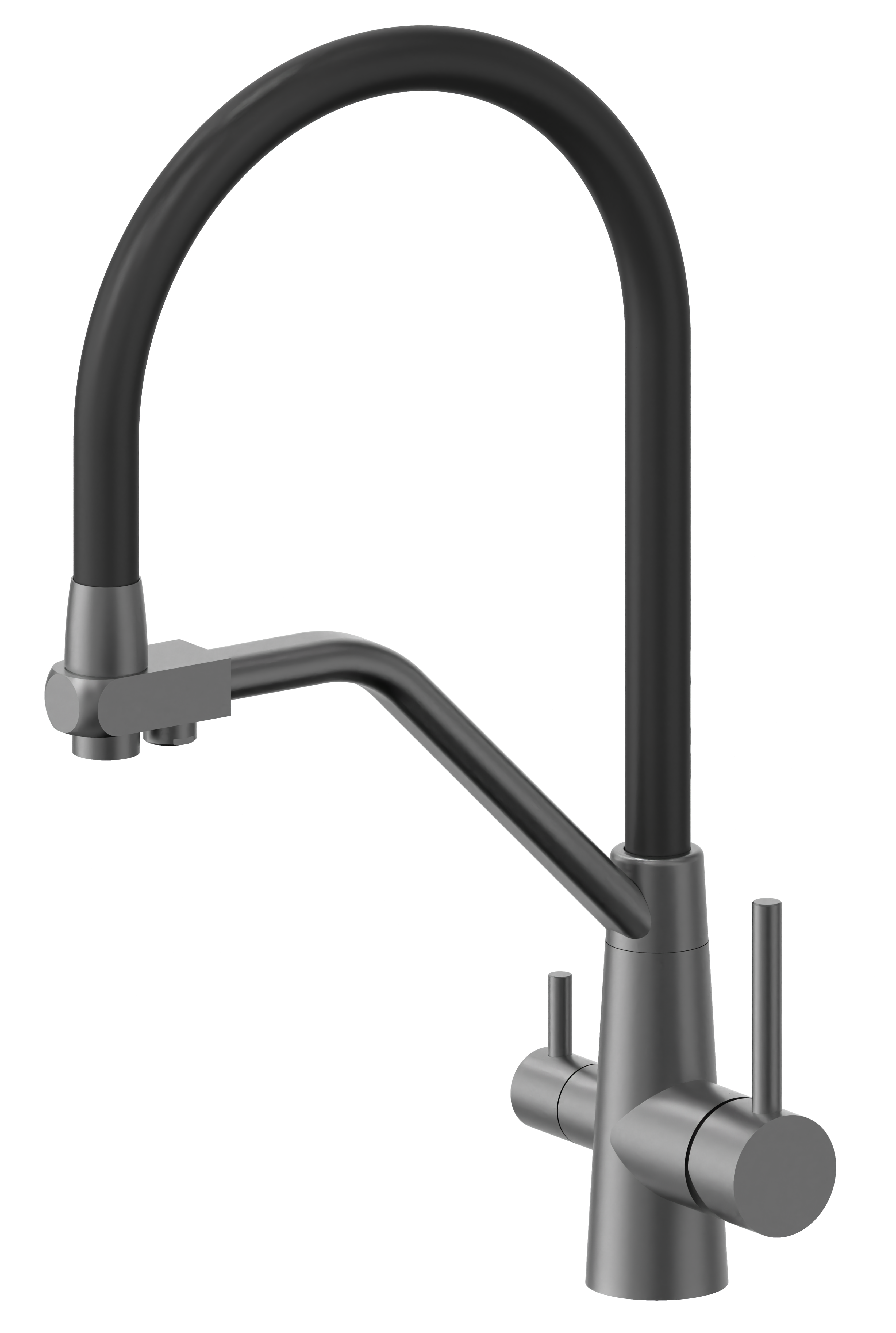 Смеситель для кухни TAP T-2003-98 Оружейная сталь