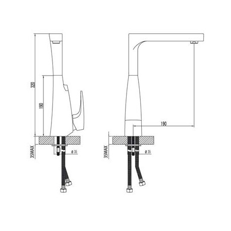 Смеситель для кухни высоким поворотным изливом LEMARK LM 4305 C SHIFT (Чехия)
