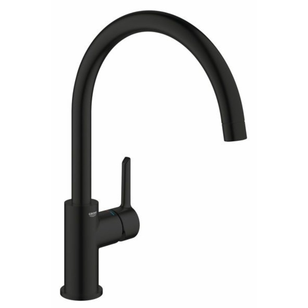 Смеситель для мойки GROHE Ozanne, черный матовый 1097982430