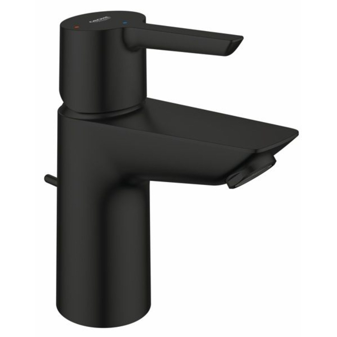 Смеситель для раковины GROHE Ozanne c донным клапаном, S-Size, черный матовый 1097932430