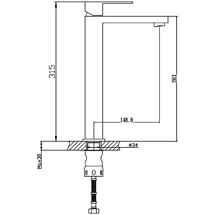 СМЕСИТЕЛЬ ДЛЯ РАКОВИНЫ HAIBA HB803-7 HB 11803-7