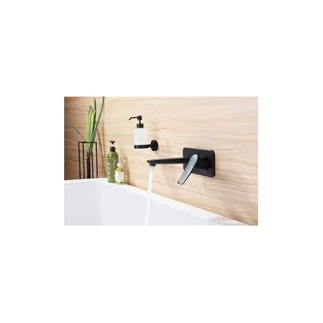 Смеситель для раковины Lemark Bronx LM 3726 BL встраиваемый, черный матовый