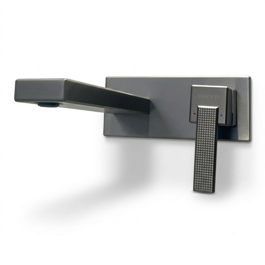Смеситель для раковины скрытого монтажа Minotti Alto Gun Metal