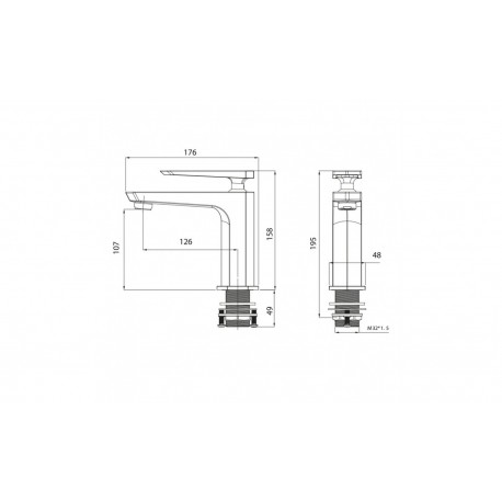 Смеситель для умывальника PRIZMA LEMARK LM 3906 С