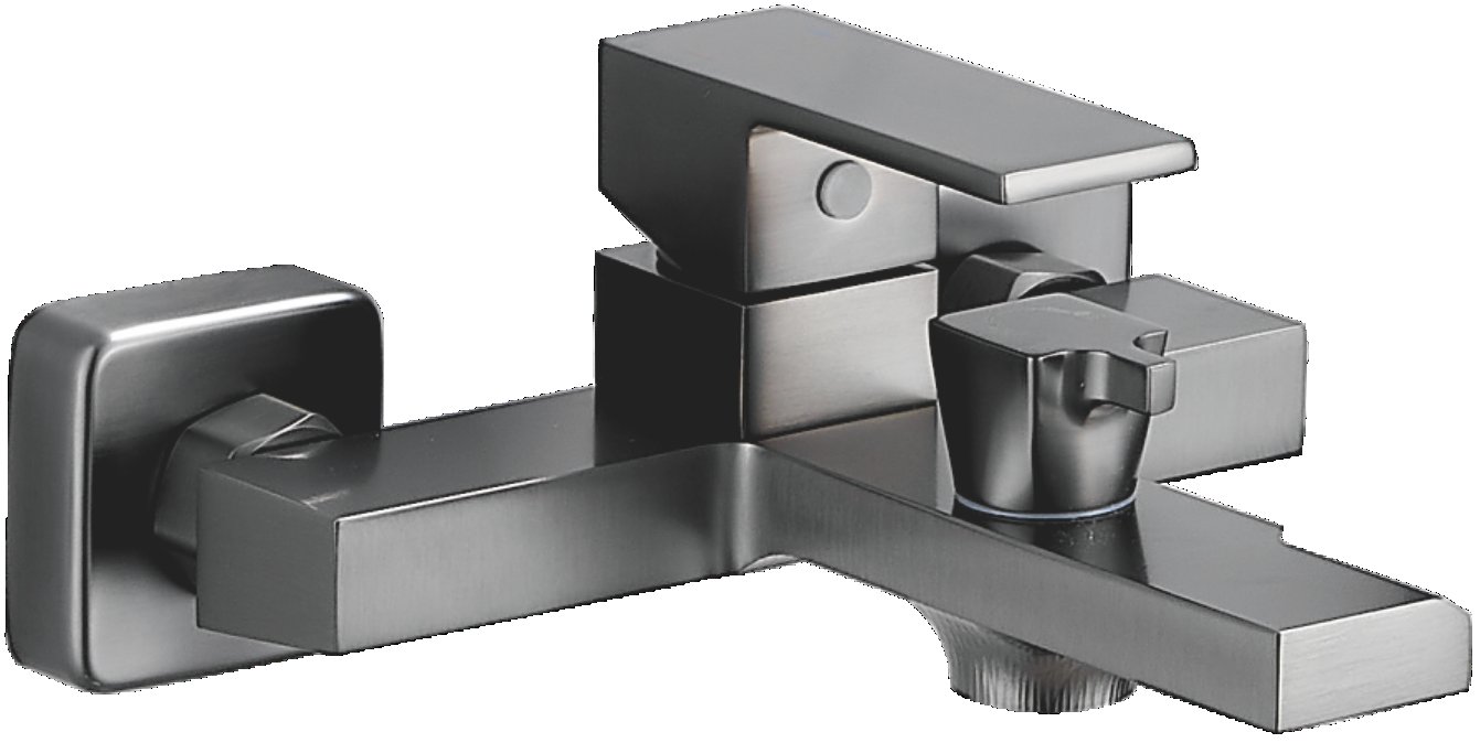Смеситель для ванны BELZ B60613-3 короткий излив, латунь, графит