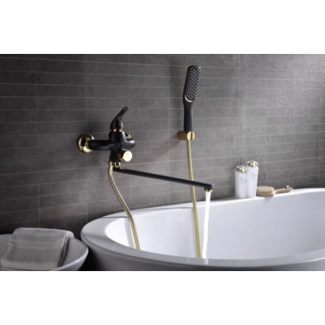 Смеситель для ванны с плоским изливом LEMARK LM 5451 BG SWAN (Чехия)