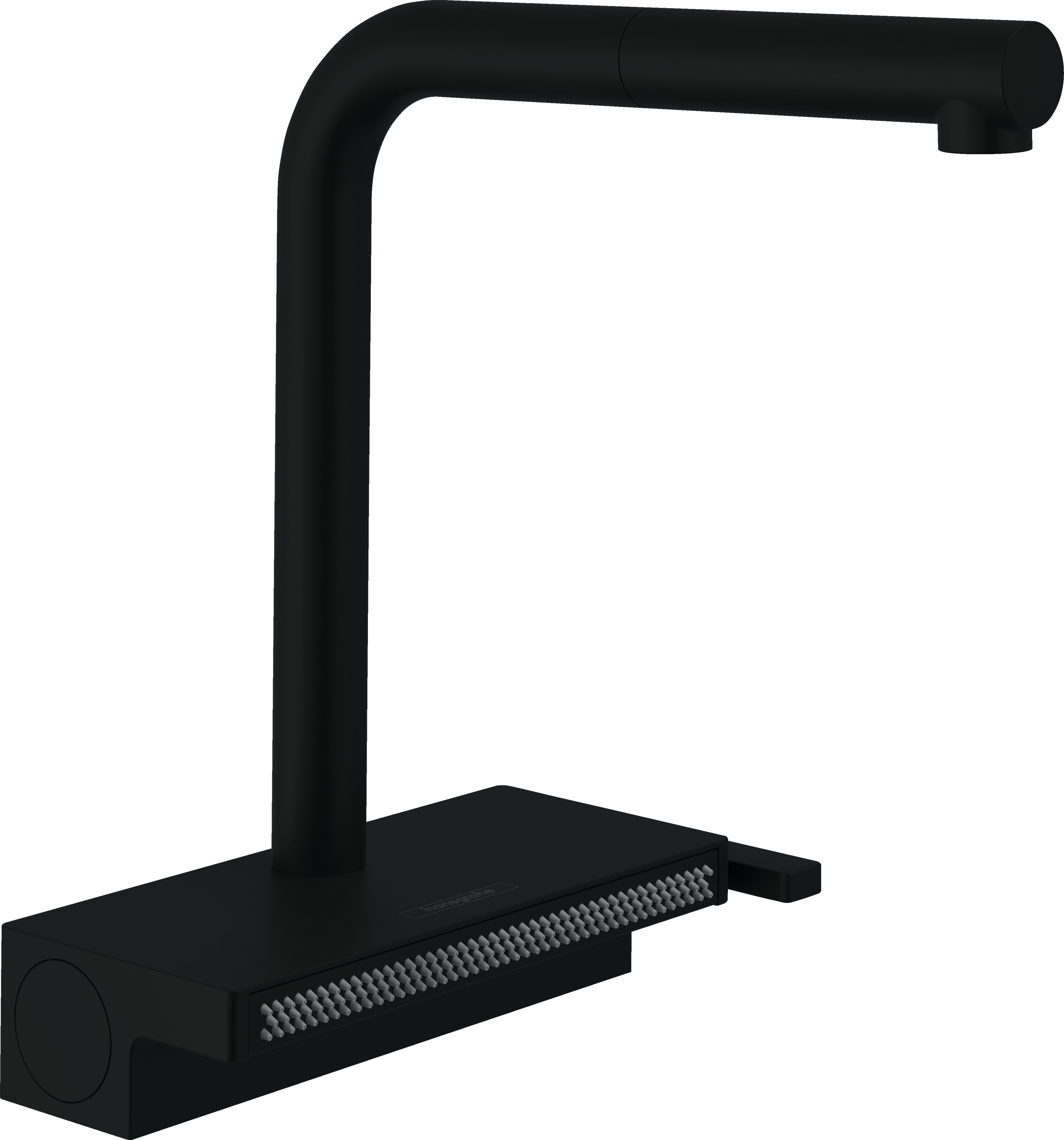 Смеситель для кухни, черный Hansgrohe Aquno Select M81 73836670