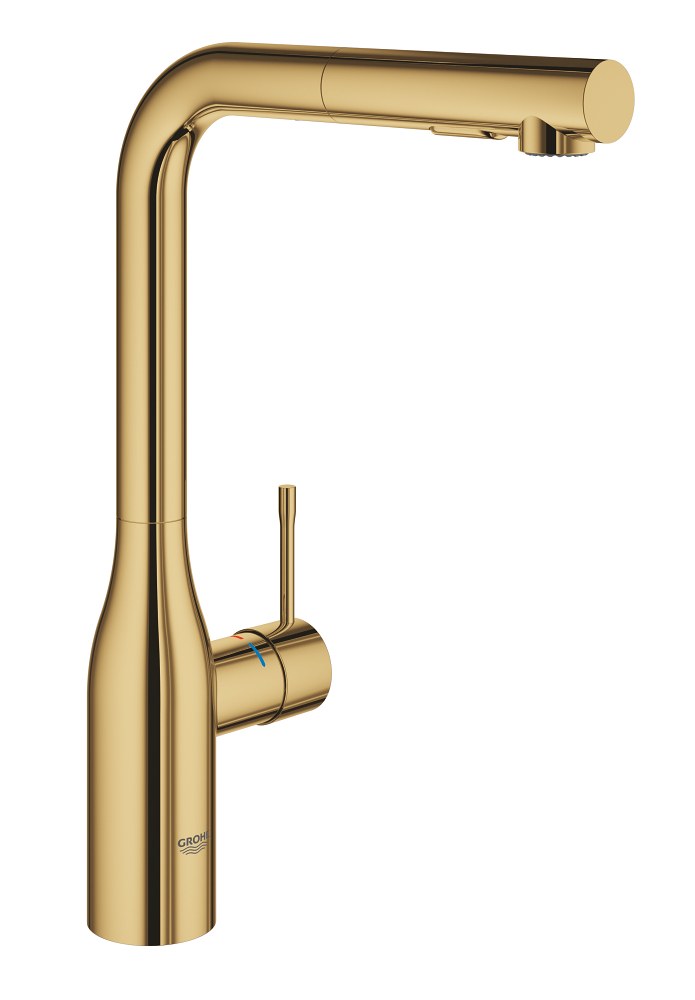 Смеситель для кухни, выдвижной излив, холодный рассвет глянец Grohe Essence 30504GL0
