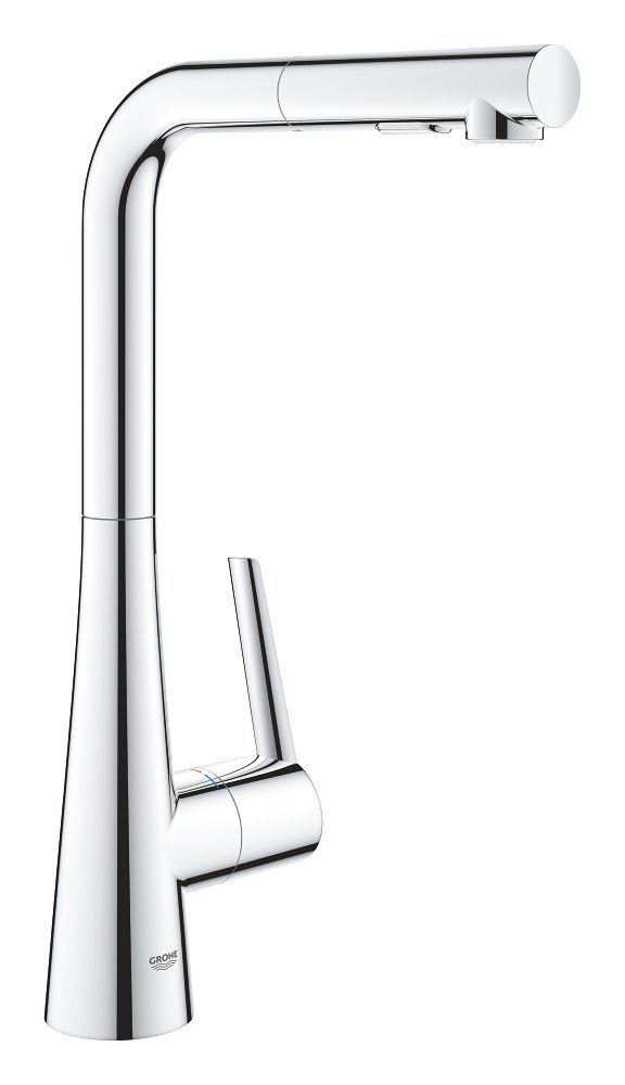 Смеситель для кухни, выдвижной излив, хром Grohe Zedra 32553002
