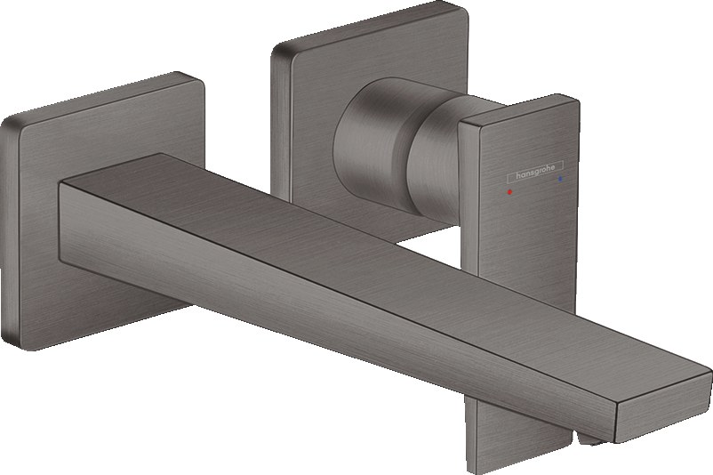 Смеситель для раковины, настенный, шлиф.черный хром Hansgrohe Metropol 32526340