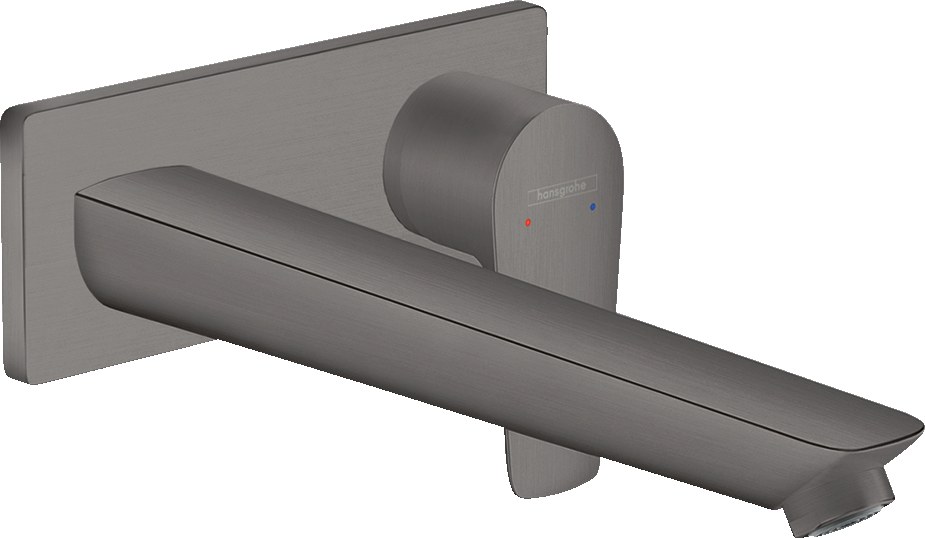 Смеситель для раковины, настенный, шлиф. черный хром Hansgrohe Talis E 71734340