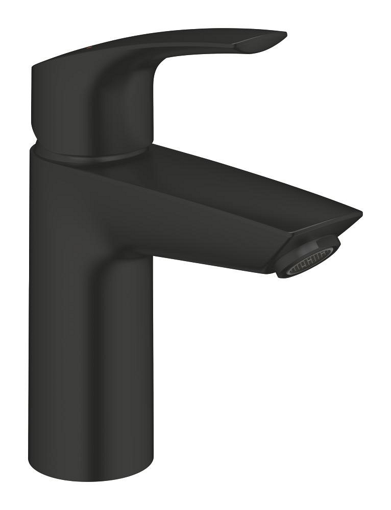 Смеситель для раковины с нажимным донным клапаном, размер S, черный Grohe Eurosmart 239222433