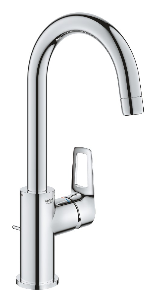 Смеситель для раковины с рычажным донным клапаном, размер L, хром Grohe BauLoop New 23763001