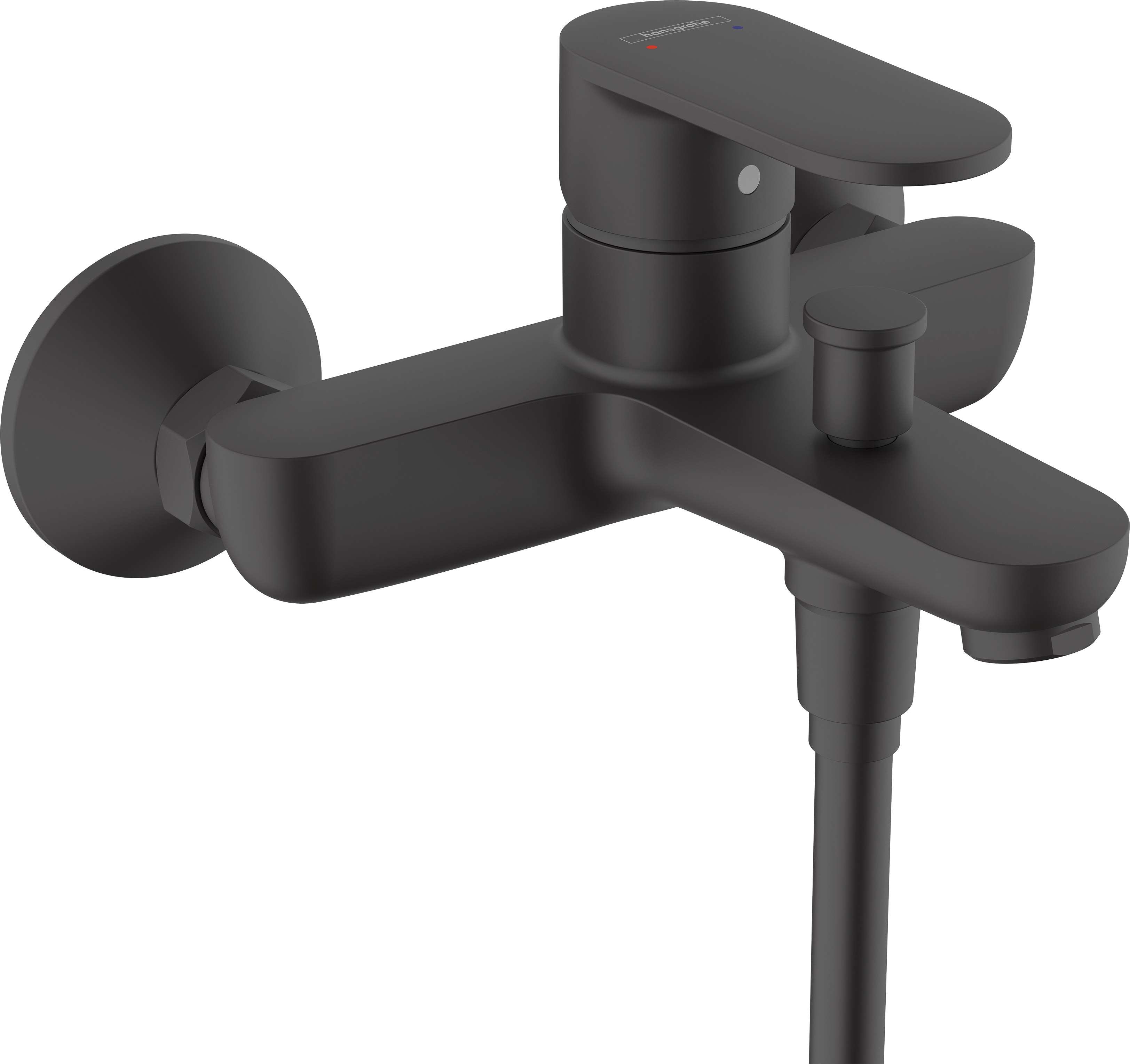 Смеситель для ванны с душем, черный Hansgrohe Vernis Blend 71440670