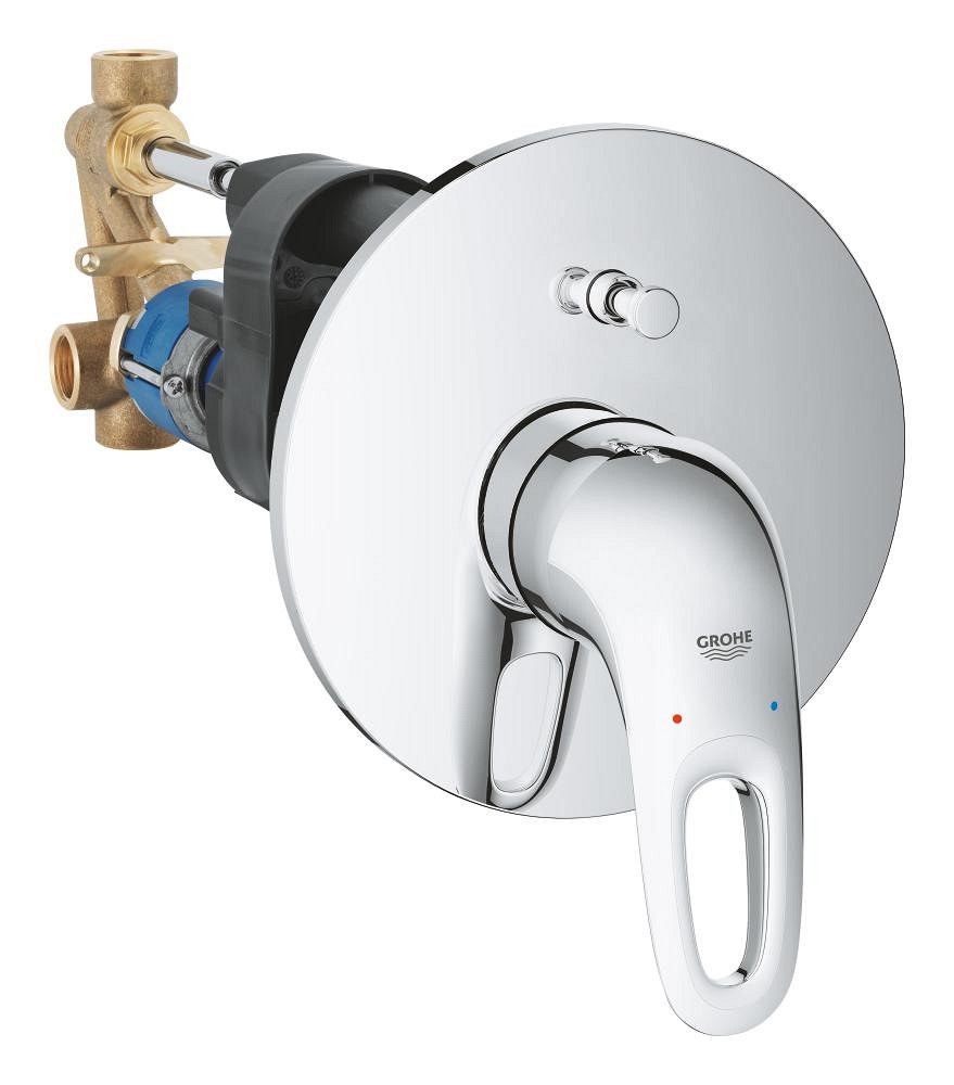 Смеситель для ванны со встраиваемым механизмом, хром Grohe Eurostyle 33637003