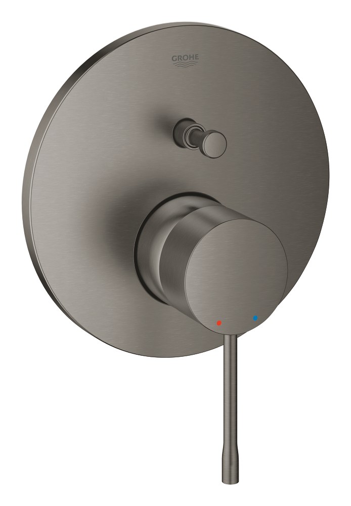 Смеситель для ванны, встраиваемый, темный графит матовый Grohe Essence 24167AL1