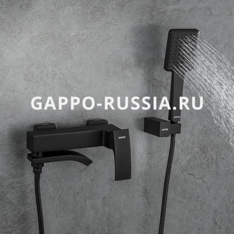 Смеситель GAPPO для ванны G3207-6 Черный
