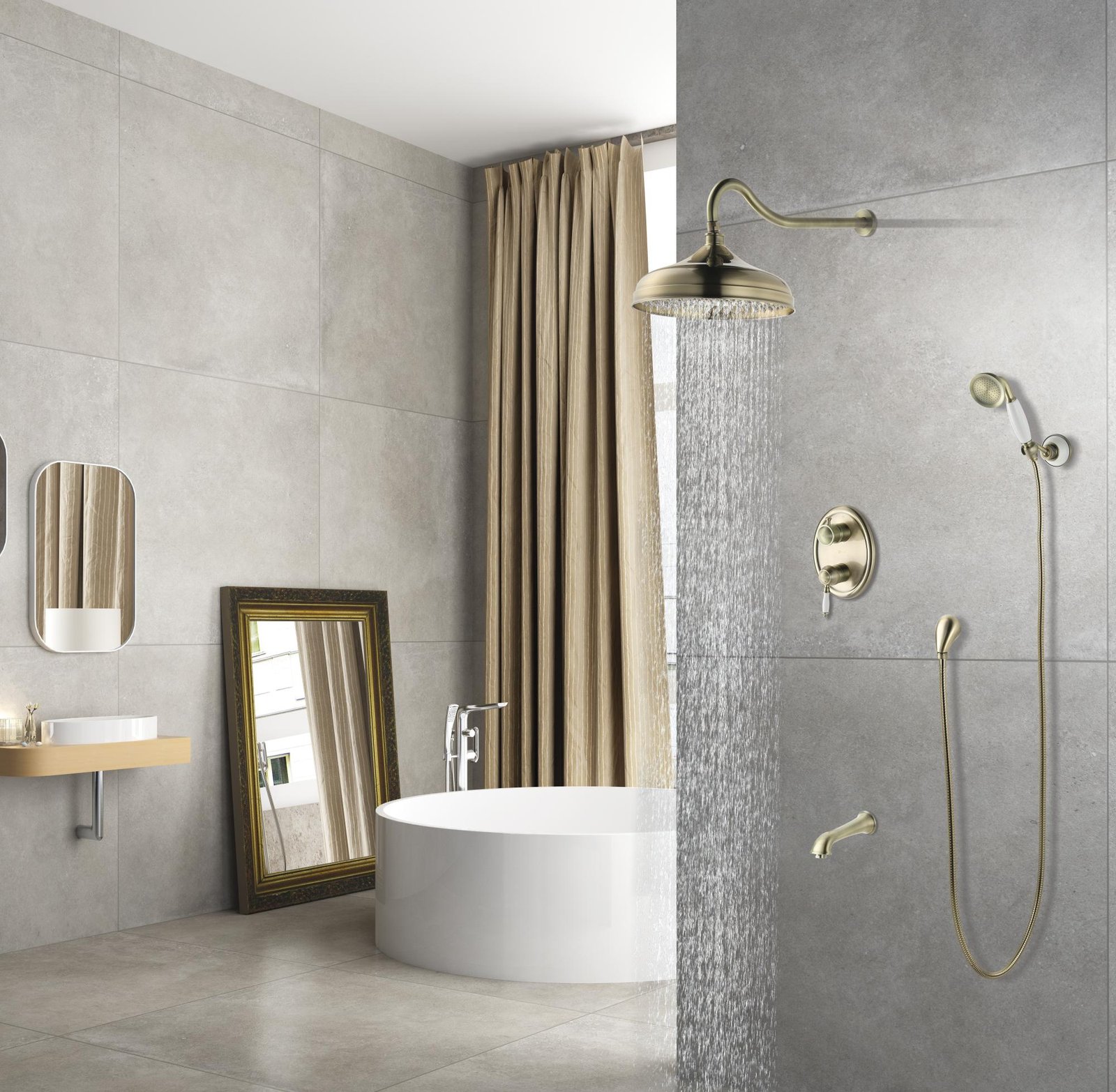 Смеситель Lemark Villa LM 4822 B для ванны и душа, встраиваемый