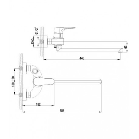 Смеситель универсальный с плоским изливом LEMARK LM 4317 C SHIFT (Чехия)