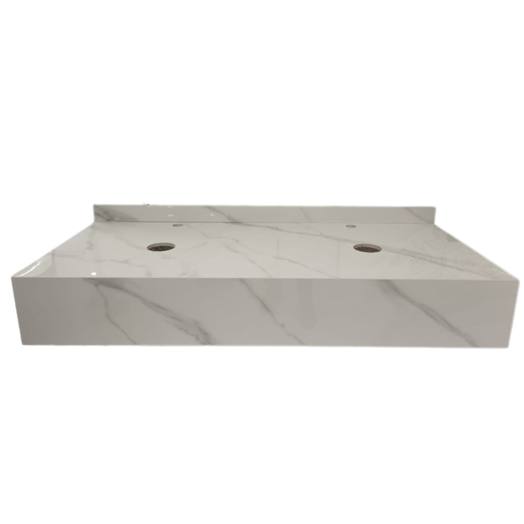Столешница из искусственного камня LUSSO 140см white marble matt