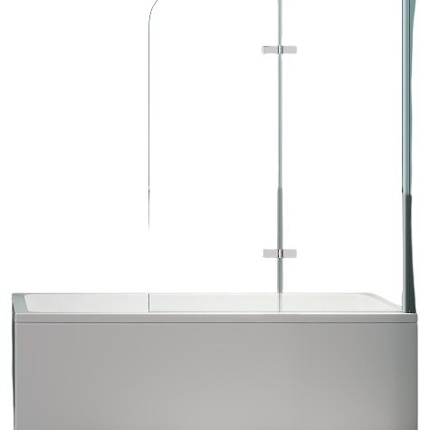 Шторка для ванны Minotti Classic двойная 1200 1400 chrome
