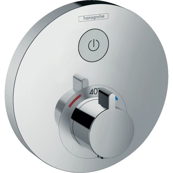 Термостат для душа, встраиваемый, на 2 потребителя, хром Hansgrohe ShowerSelect 15744000