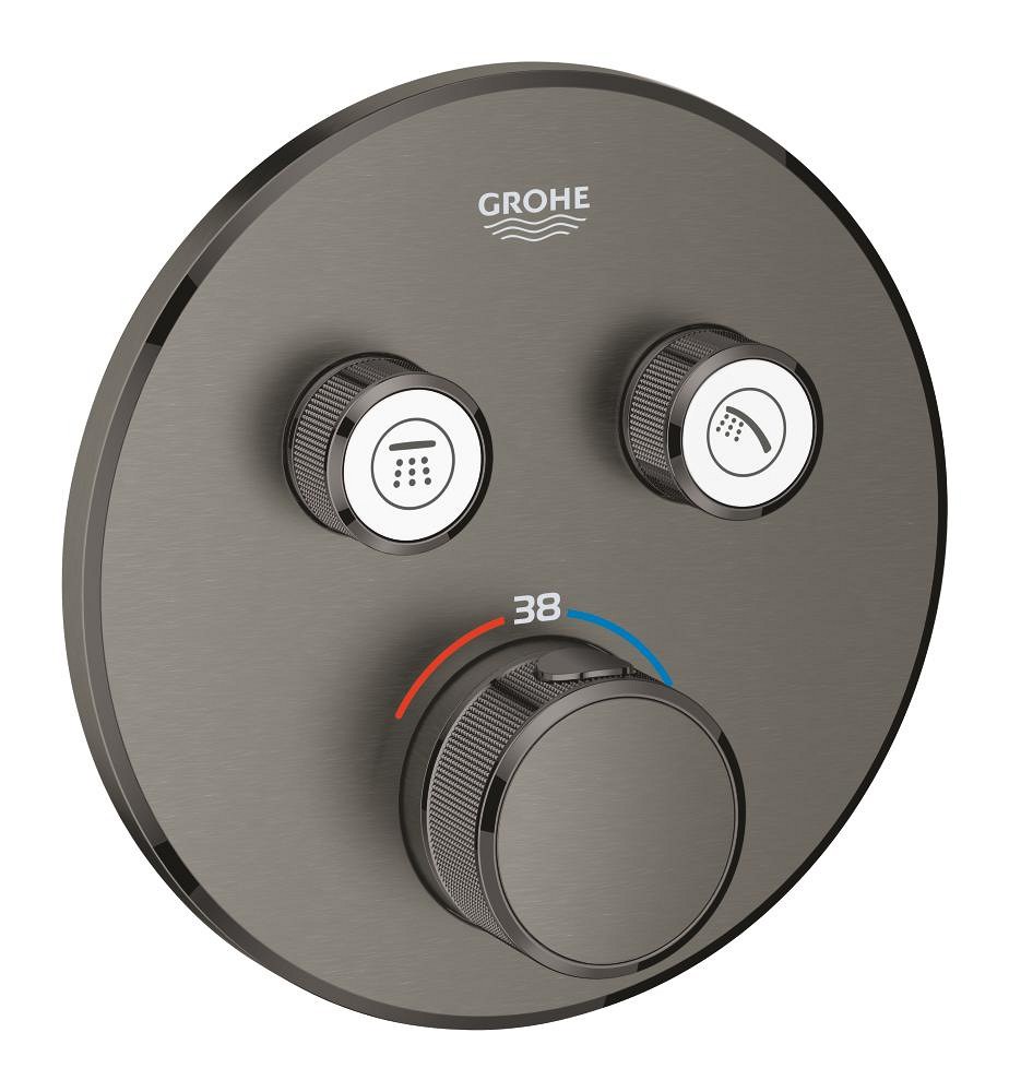 Термостат для душа, на 2 выхода, темный графит матовый Grohe Grohtherm SmartControl 29119AL0
