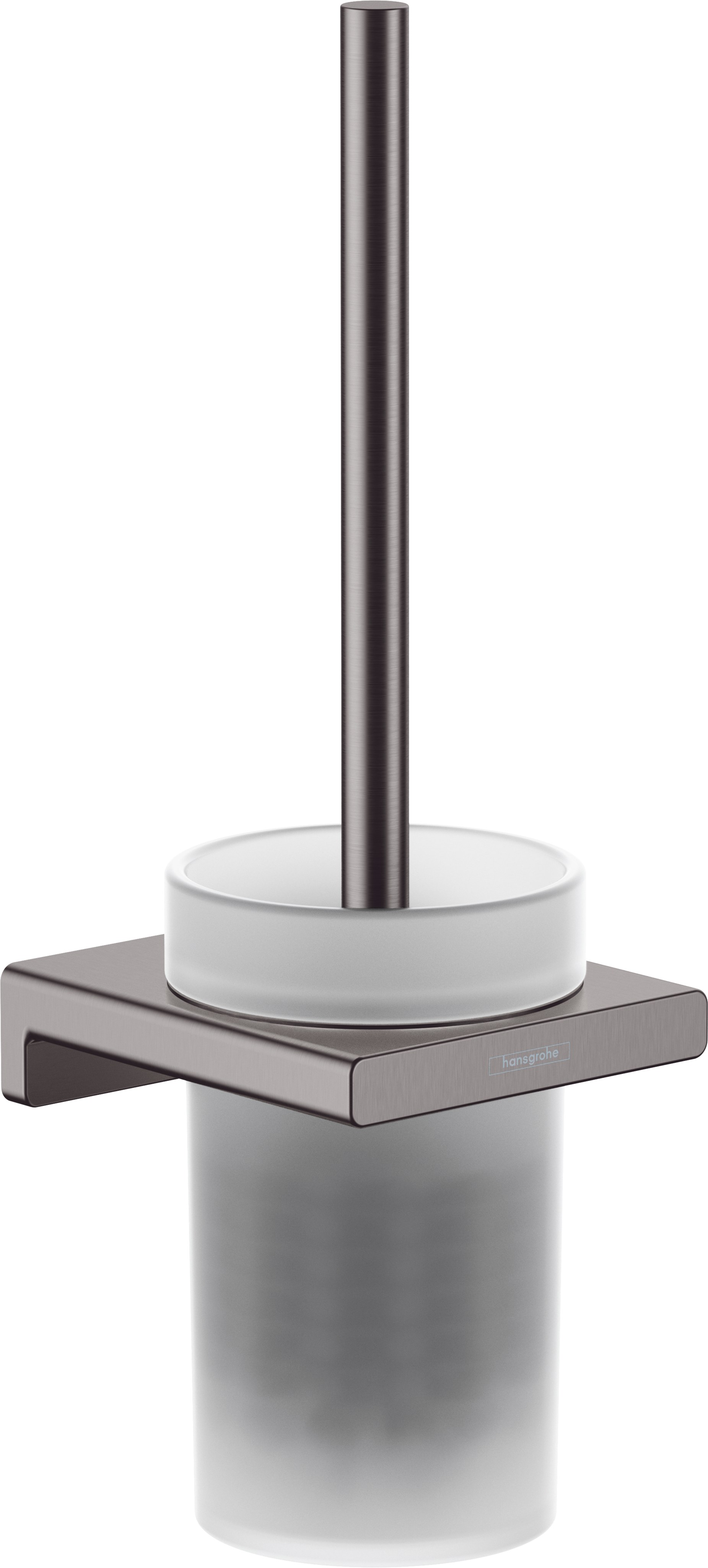 Туалетный ершик, комплект, шлифованный черный хром Hansgrohe AddStoris 41752340