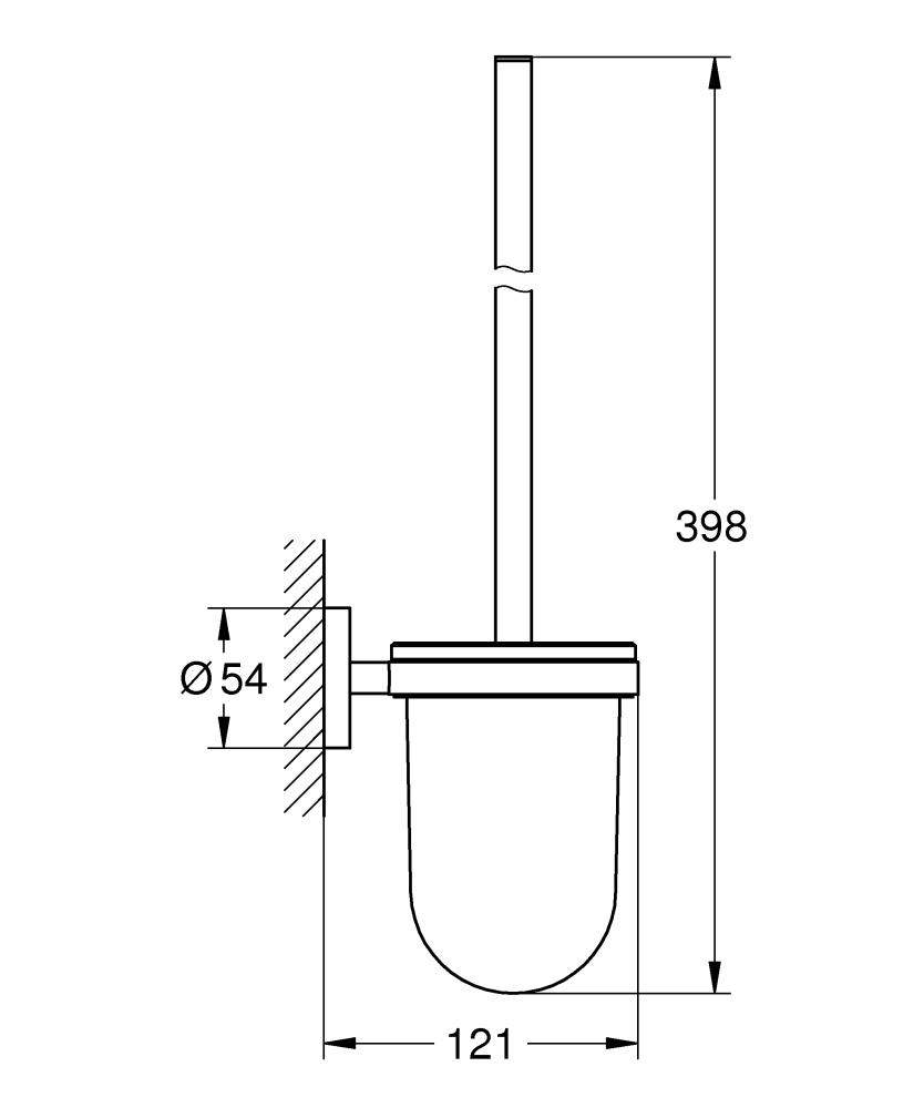 Tуалетный ершик, холодный рассвет глянец Grohe Essentials 40374GL1