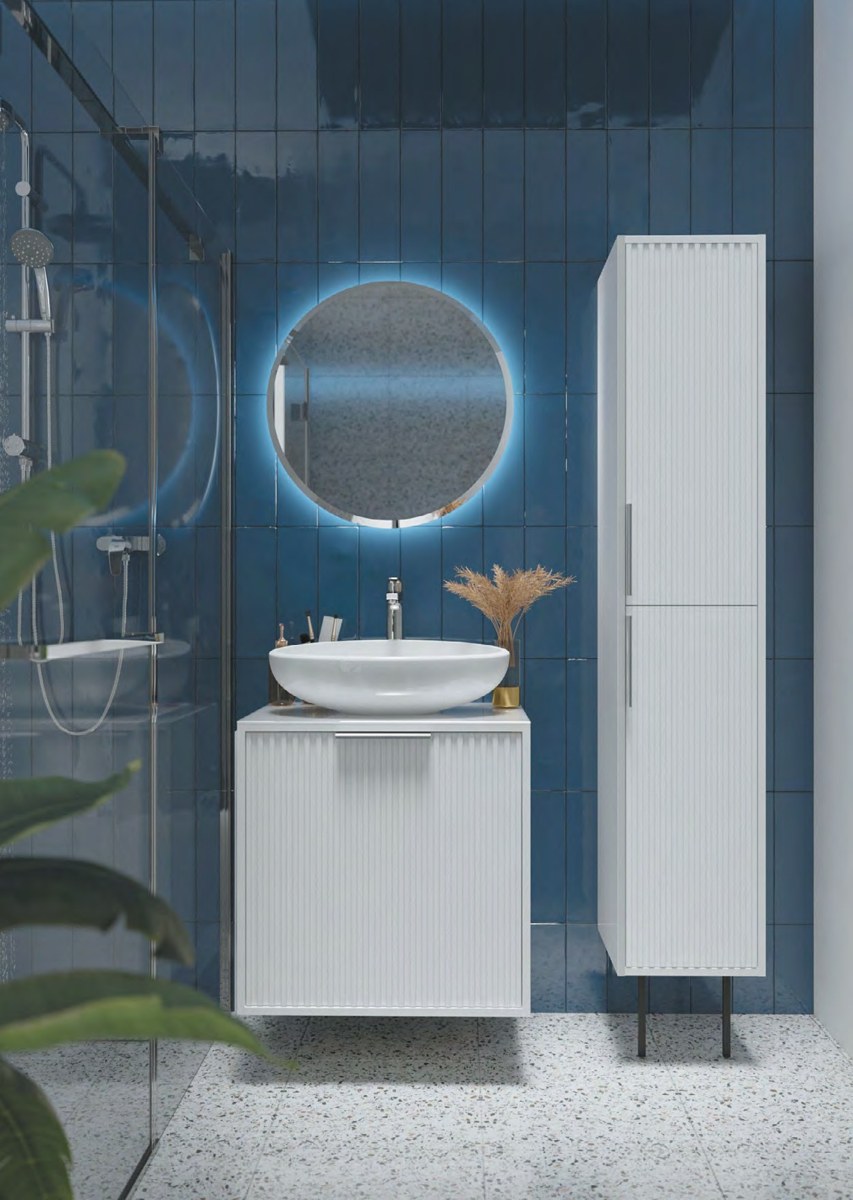 Тумба Estel 60П 1я White раковина Ringo Cut 53 1 Марка