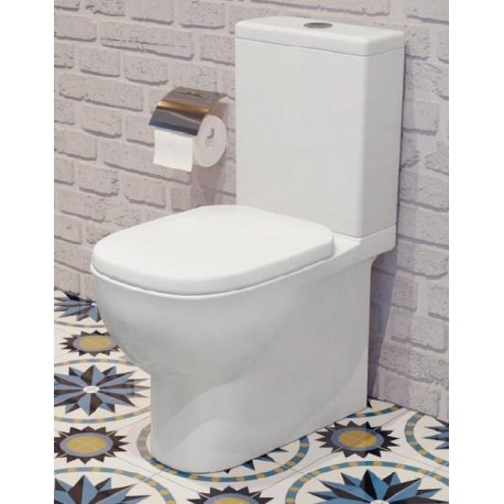 Унитаз-компакт Quadro 2" SL DM (2х реж. арм GEBERIT, дюропласт, soft close, clip up)"
