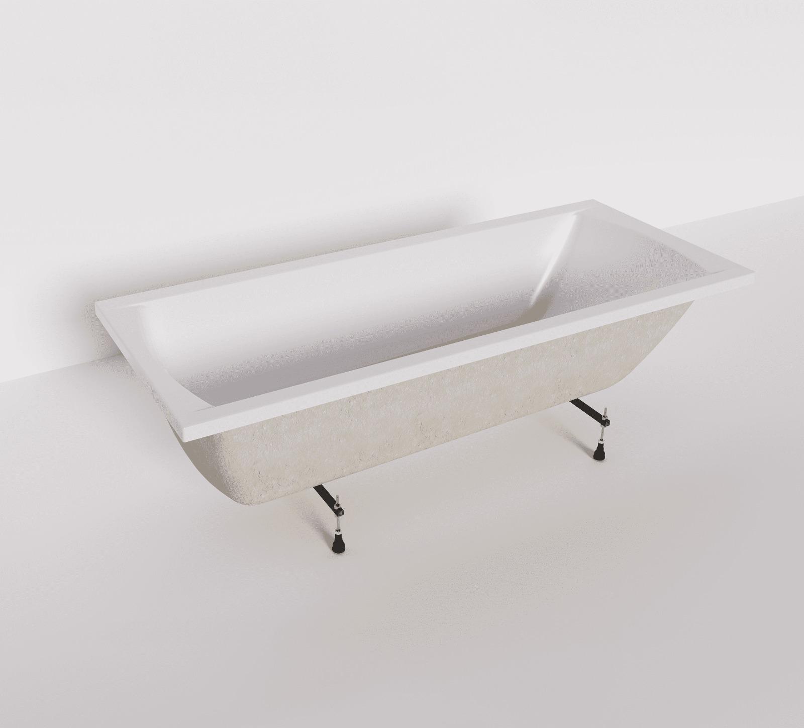 Ванна акриловая в комплекте с ножками Marka One 1 Modern 180*75 (Россия)