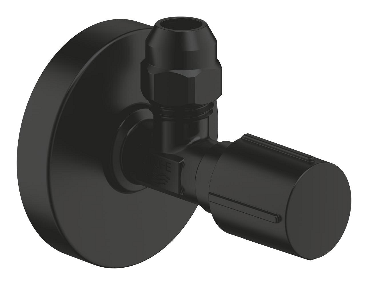Вентиль угловой 1/2x3/8 для подключения смесителей, черный Grohe QuickFix 220732430