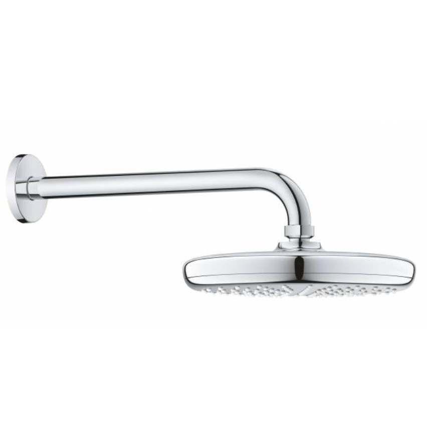 Верхний душ GROHE Tempesta 210 с душевым кронштейном 286 мм, хром 26411000