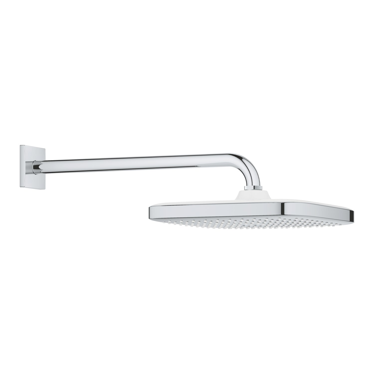 Верхний душ, квадратный, кронштейн 380, хром Grohe Tempesta 250 Cube 26687000