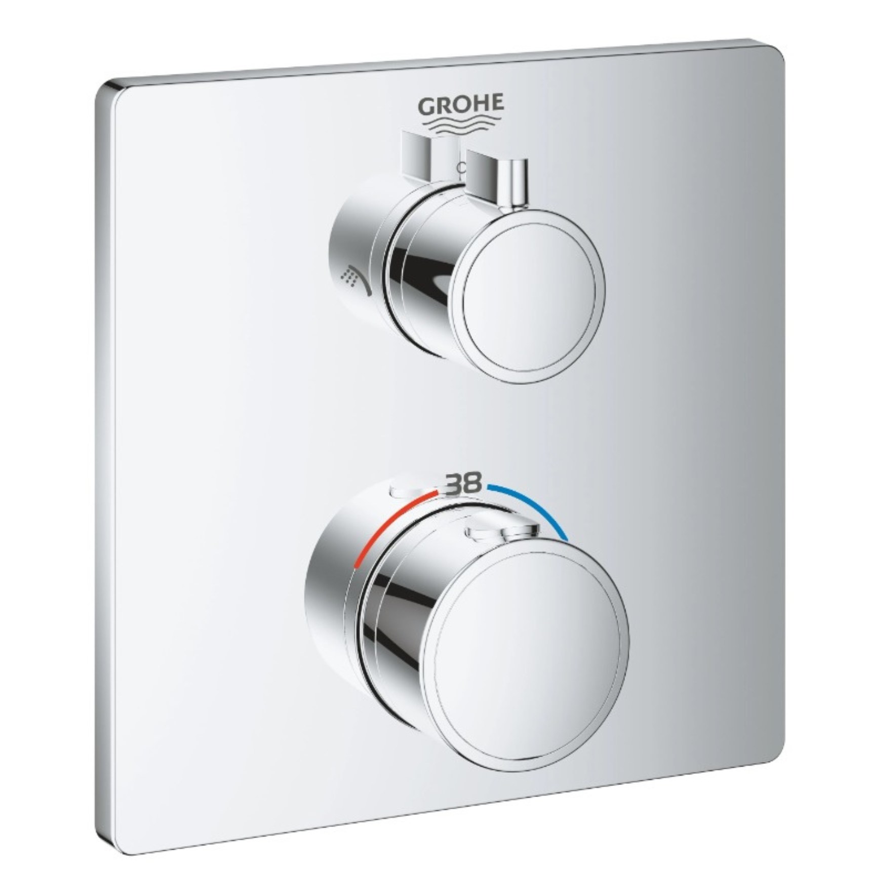 Внешняя часть смесителя для душа GROHE Grohtherm на 2 положения, хром 24079000