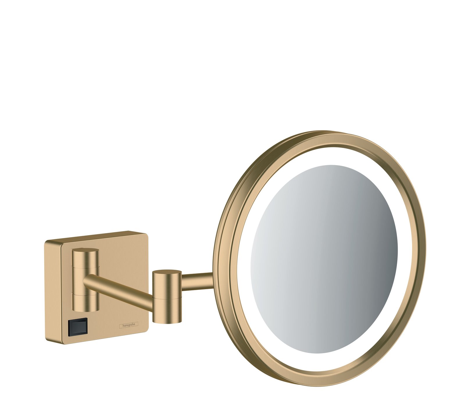 Зеркало косметическое с подсветкой, бронза Hansgrohe AddStoris 41790140