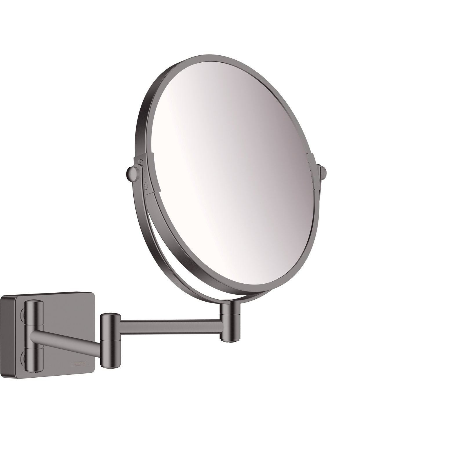 Зеркало косметическое, шлиф.черный хром Hansgrohe AddStoris 41791340